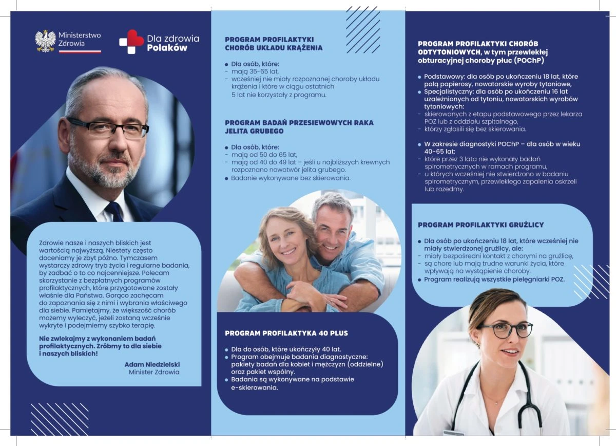 Bezpłatna Profilaktyka dla Polaków – Skorzystaj z&nbsp;Programów Zdrowotnych